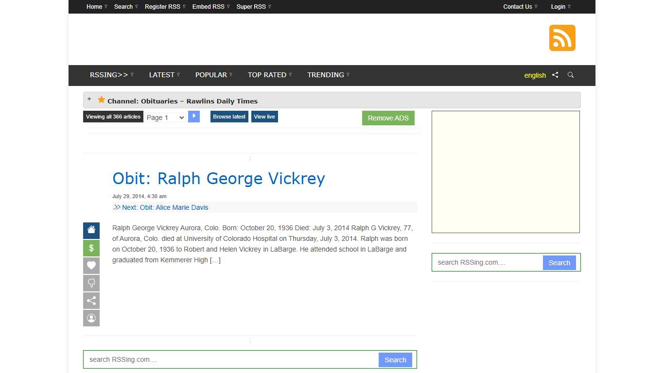 Obituaries – Rawlins Daily Times